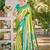 Sangam prints multi color kanjivaram silk woven work traditional saree
