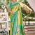 Sangam prints multi color kanjivaram silk woven work traditional saree