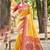 Sangam prints multi color kanjivaram silk woven work traditional saree