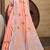 Sangam prints peach linen woven work traditional saree