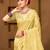 Sangam prints yellow munga kota woven work traditional saree