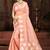 Sangam prints peach munga kota woven work traditional saree