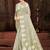 Sangam prints grey munga kota woven work traditional saree