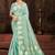 Sangam prints sea green munga kota woven work traditional saree