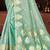 Sangam prints sea green munga kota woven work traditional saree