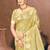 Sangam prints golden munga kota woven work traditional saree