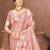Sangam prints pink munga kota woven work traditional saree