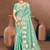 Sangam prints sea green munga kota woven work traditional saree