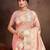 Sangam prints peach munga kota woven work traditional saree