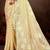 Sangam prints golden munga kota woven work traditional saree