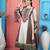 Beige embroidered silk stitched anarkali trouser kurta dupatta readymade suits