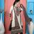 Beige embroidered silk stitched anarkali trouser kurta dupatta readymade suits
