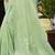 Sangam prints green linen woven work traditional saree