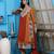 Brown embroidered georgette stitched anarkali trouser kurta dupatta readymade suits