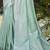 Sangam prints sea green linen woven work traditional saree