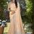 Sangam prints peach linen woven work traditional saree