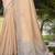 Sangam prints peach linen woven work traditional saree