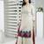 Beige embroidered silk stitched straight cut trouser kurta dupatta readymade suits