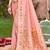 Sangam prints peach havy assam silk saree with meena woven work traditional saree