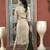 Beige embroidered silk stitched straight cut trouser kurta dupatta readymade suits