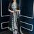 Black embroidered georgette stitched jacket style palazzo kurta dupatta readymade suits