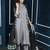 Black embroidered georgette stitched jacket style palazzo kurta dupatta readymade suits