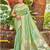 Sangam prints sea green havy assam silk saree with meena woven work traditional saree