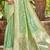 Sangam prints sea green havy assam silk saree with meena woven work traditional saree