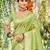 Sangam prints green havy assam silk saree with meena woven work traditional saree