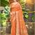 Sangam prints orange havy assam silk saree with meena woven work traditional saree
