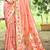 Sangam prints peach havy assam silk saree with meena woven work traditional saree