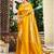Sangam prints yellow kanjivaram silk woven work traditional saree