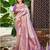 Sangam prints lavender   kanjivaram silk woven work traditional saree