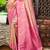 Sangam prints rani pink kanjivaram silk woven work traditional saree