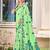 Sangam prints light green linen woven work traditional saree