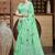 Sangam prints bottel green linen woven work traditional saree