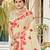 Sangam prints cream   linen woven work traditional saree