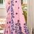 Sangam prints mauve linen woven work traditional saree