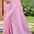 Sangam prints pink linen woven work traditional saree
