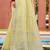 Sangam prints yellow linen woven work traditional saree
