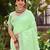 Sangam prints light green linen woven work traditional saree