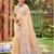 Sangam prints peach linen woven work traditional saree
