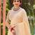 Sangam prints peach linen woven work traditional saree