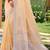 Sangam prints peach linen woven work traditional saree