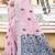 Sangam prints light pink linen woven work traditional saree