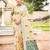 Sangam prints beige linen woven work traditional saree