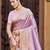 Sangam prints lavender kanjivaram silk woven work traditional saree