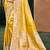 Sangam prints yellow kanjivaram silk woven work traditional saree