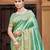 Sangam prints green kanjivaram silk woven work traditional saree