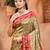 Sangam prints beige kanjivaram silk woven work traditional saree
